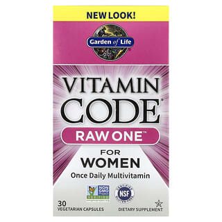 Garden of Life, Vitamin Code®, RAW One™, Once Daily Multivitamin For Women, 30 Vegetarian Capsules