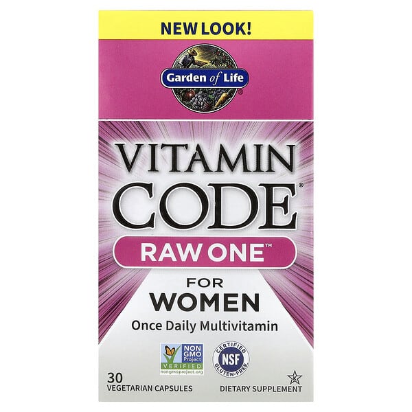 Garden of Life, Vitamin Code®, Raw One™ For Women, 30 Vegetarian Capsules — product photo 1
