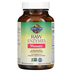 Garden of Life, RAW Enzymes, Pour femmes, 90 capsules végétariennes