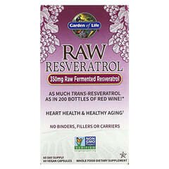 Garden of Life, RAW Resveratrol, 350 mg, 60 vegane Kapseln