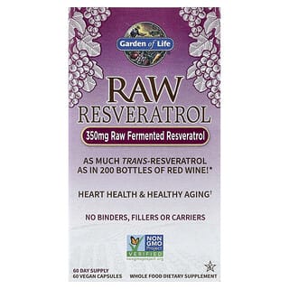 Garden of Life, RAW Resveratrol, 350 mg, 60 Vegan Capsules