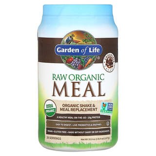 Garden of Life, RAW Organic Meal, Shake e Substituto de Refeição, Chocolate e Cacau, 1.017 g (2 lb 4 oz)