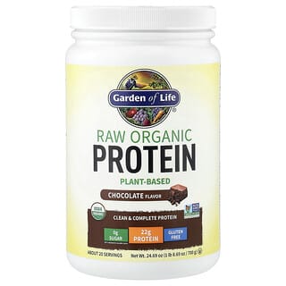 Garden of Life, RAW Organic Protein, Plant-Based, Chocolate, 24.69 oz (700 g)
