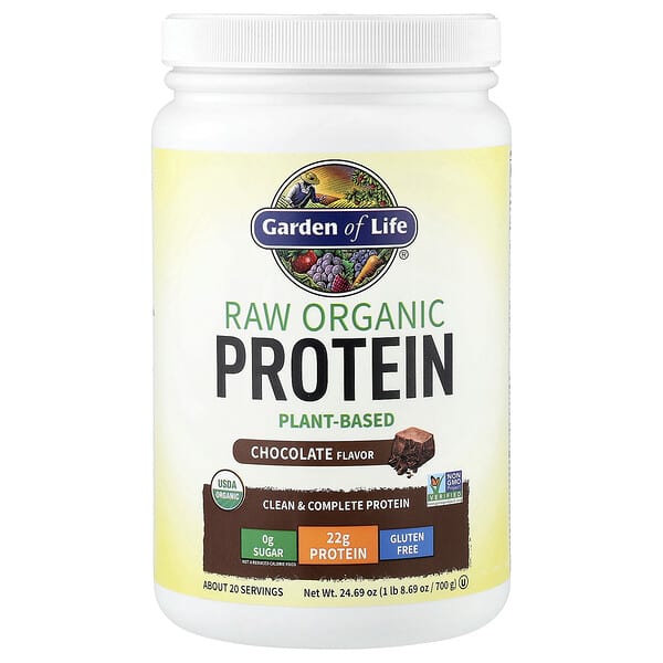 RAW Organic Protein, Chocolate, 1 lb 8.69 oz (700 g)