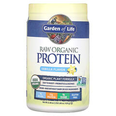 غاردن أوف لايف‏, بروتين عضوي خام، تركيبة نباتية عضوية، فانيليا، 21.86 أونصة (620 جم)