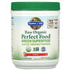 Raw Organic Perfect Food, Green Superfood, Juiced Greens Powder, Apple, 8.14 oz (231 g)