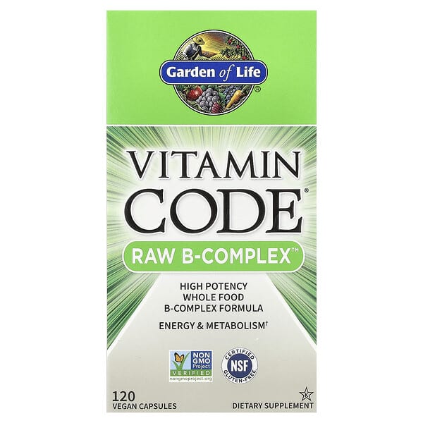 Garden of Life Vitamin Code®, RAW B-Complex™, 120 Vegan Capsules