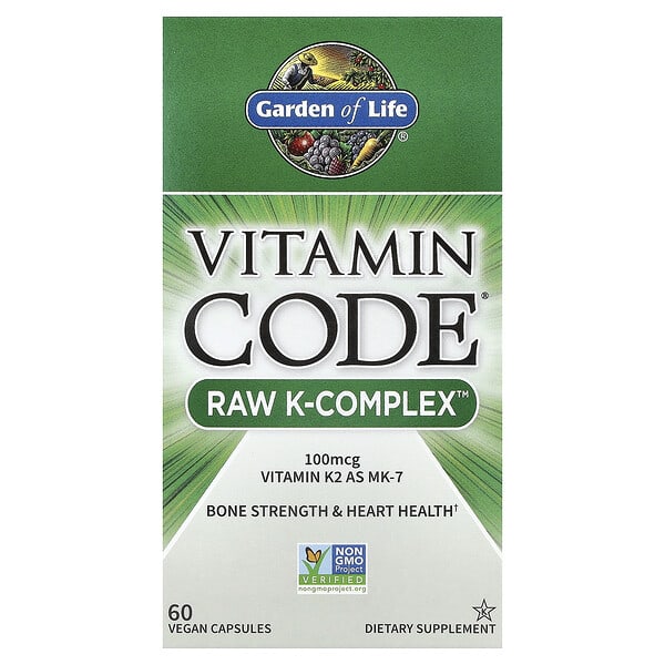Garden of Life Vitamin Code®, RAW K-Complex™, 60 Vegan Capsules