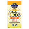 Vitamin Code, RAW D3, 50 mcg (2,000 IU), 120 Vegetarian Capsules