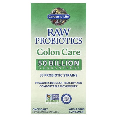 Norland Garden of Life, RAW Probiotics, Colon Care, 30 Vegetarian Capsules supplement Uganda UGX 148717