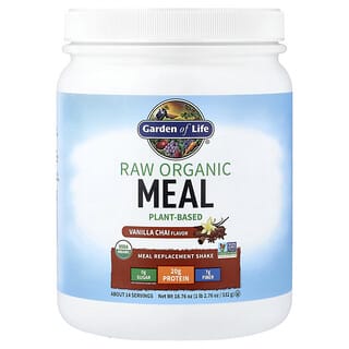 Garden of Life, RAW Organic Meal, Meal Replacement Shake, Vanilla Chai, 1 lb. 2.76 oz (532 g)