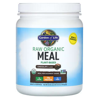 Garden of Life, RAW Organic Meal, Meal Replacement Shake, Chocolate , 1 lb 3.01 oz (539 g)