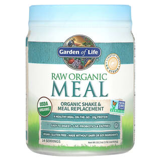 Garden of Life, RAW Organic Meal, Shake et substitut de repas, 519 g