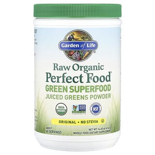 Garden of Life, Alimento Perfeito e Orgânico Cru, Superalimento Verde, Verduras em Pó com Suco, Original, 414 g (14,6 oz)