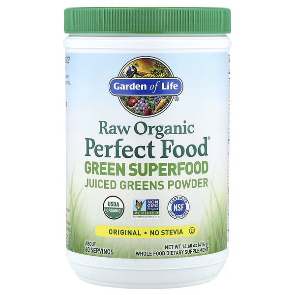 Raw Organic Perfect Food®, Green Superfood, Juiced Greens Powder, Original, 14.6 oz (414 g)