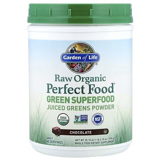 Garden of Life, Зелена суперхрана® Raw Organic Perfect Food®, шоколад, 570 g (1 lb 4,10 oz)