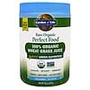 RAW Organic Perfect Food, 100% Organic Wheat Grass Juice, Unflavored, 4.2 oz (120 g)