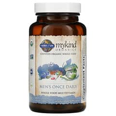 Garden of Life, MyKind Organics, Suplemento de ingesta diaria para hombres, 60 comprimidos veganos