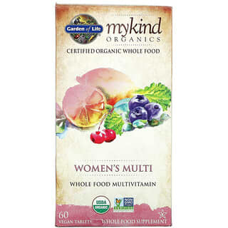 Garden of Life, MyKind Organics，女性多功能補充劑，60 片素食片