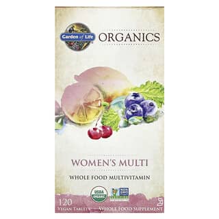 Garden of Life‏, Organics, מולטי-ויטמין לנשים, 120 טבליות טבעוניות