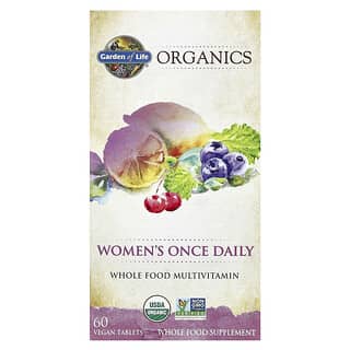 Garden of Life, Organics, Para Mulheres, Uma Vez ao Dia, 60 Comprimidos Veganos