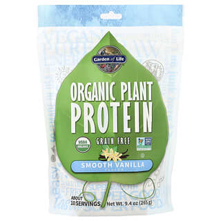 Garden of Life, Protéines végétales biologiques, Sans céréales, Vanille douce, 265 g