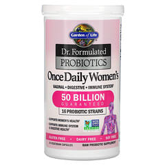 Garden of Life, Dr. Formulated 益生菌，女性每日一次，500 亿，30 粒素食胶囊