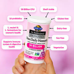 Garden of Life, Dr. Formulated Probiotics, пробиотики, одна таблетка в день для женщин, 30 вегетарианских капсул