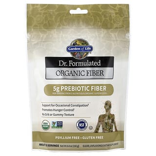غاردن أوف لايف‏, Dr. Formulated، ألياف عضوية، نقية، بدون نكهات، 6.8 أونصات (192 جم)