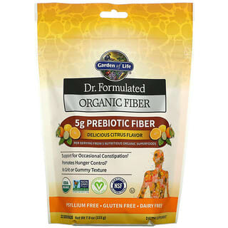 Garden of Life, Dr. Formulated Organic Fiber, Citrus, 7.9 oz (223 g)