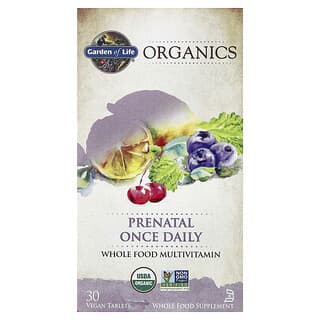 Garden of Life, Organik, Günde Bir Kez, Doğum Öncesi, Tam Gıda Multivitamin, 30 Vegan Tablet