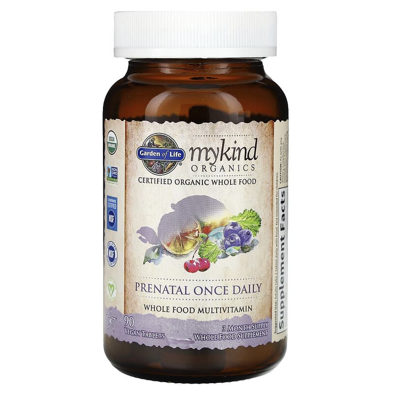 MyKind Organics, Prenatal Once Daily, 90 Vegan Tablets