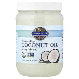 Garden of Life, Huile de noix de coco extra vierge brute, 858 ml