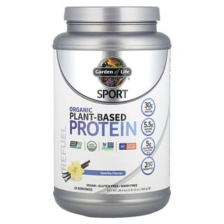 Garden of Life, Sport, Organic Plant-Based Protein, Vanilla, pflanzliches Bio-Protein, Vanille, 806 g (1 lb. 12 oz.)