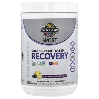 Garden of Life, Sport, Organická regenerácia na rastlinnej báze, černicová limonáda, 450 g