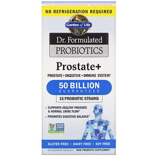 Garden of Life, Dr. Formulated Probiotics, Prostate+, 60 вегетарианских капсул