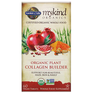 Garden of Life, MyKind Organics，有机植物胶原蛋白生成器剂，60素食片