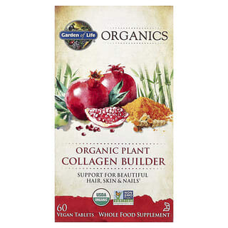 Garden of Life, MyKind Organics, 유기농 식물 콜라겐 빌더, 비건 정제 60정