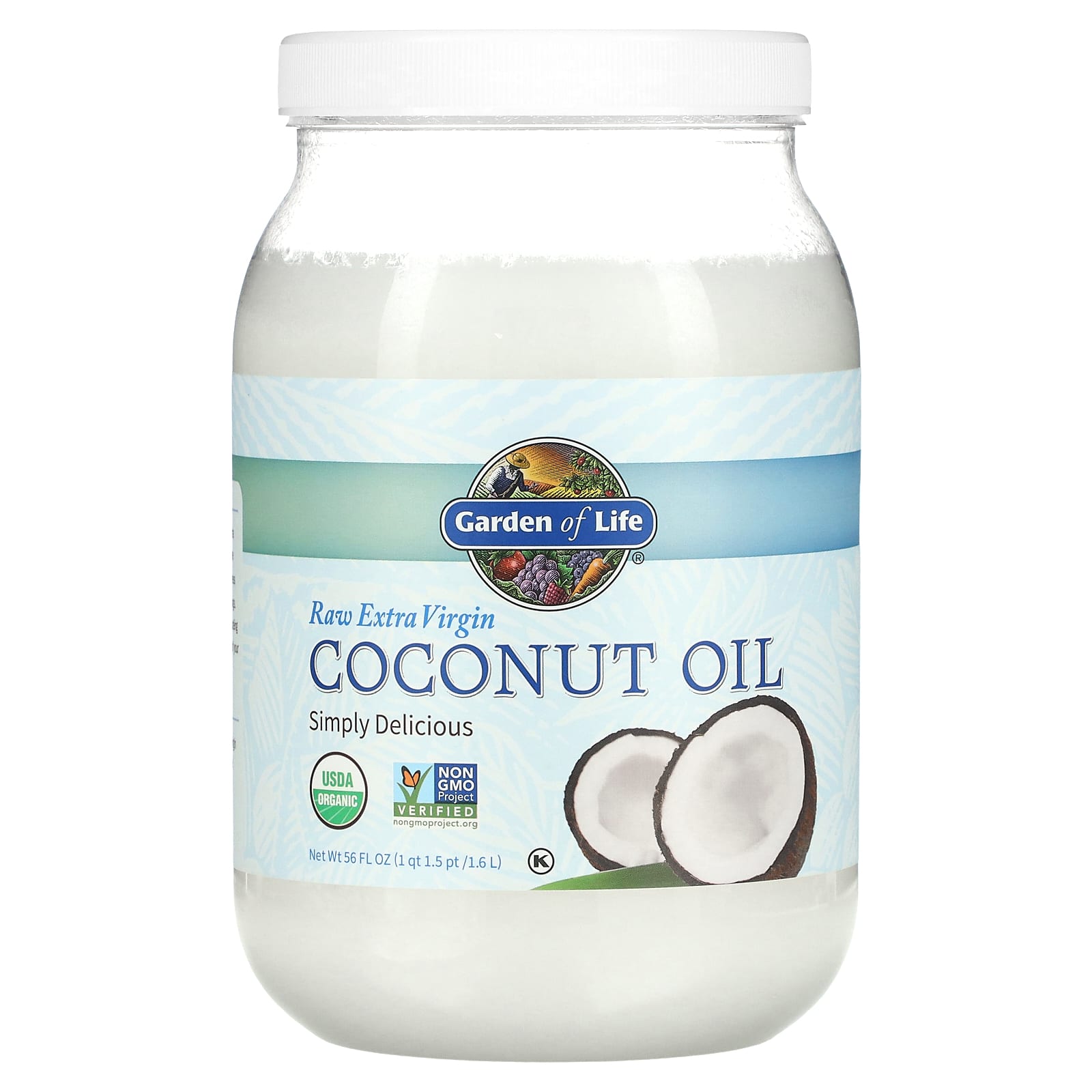 Garden of Life, Raw Extra Virgin Coconut Oil, 56 fl oz (1.6 l)