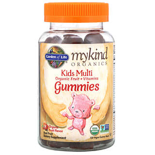 Garden of Life, MyKind Organics 儿童专用复合维生素素食小熊软糖，有机水果味，120 粒
