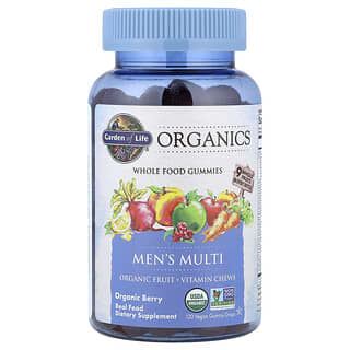Garden of Life, Organice, Multi pentru bărbați, fructe de pădure organice, 120 de picături de gumă vegană