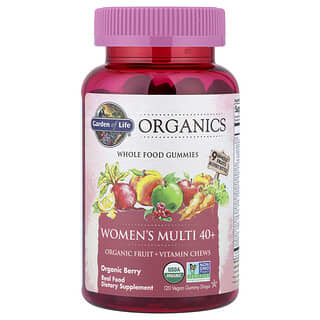 Garden of Life, Organice, Multi pentru femei 40+, fructe de pădure organice, 120 de picături de gumă vegană