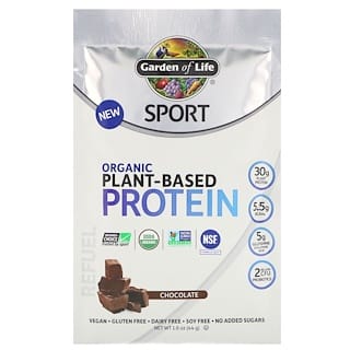 Garden of Life, Sport, Organic Plant-Based Protein, Refuel, Chocolate, Trial Size, 1.6 oz (44 g)
