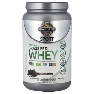 Garden of Life, Sport, сертифицированная сыворотка от коров травяного откорма, со вкусом шоколада, 660 г (23,28 унции)