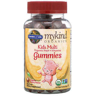 Garden of Life, MyKind Organics 儿童专用多维生素素食小熊软糖，有机樱桃味，120 粒