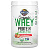 Organic Whey Protein, Grass-Fed, Strawberry, 13.75 oz (390 g)