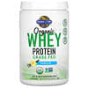 Organic Whey Protein, Grass-Fed, Vanilla, 13.33 oz (378 g)