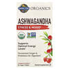 Organics, Ashwagandha, Stress & Mood, 60 Vegan Tablets