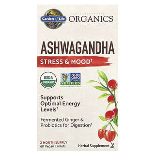 Garden of Life, Organics, Ashwagandha, 60 Vegan Tablets