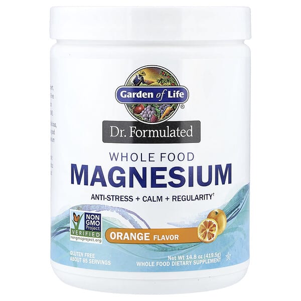 Garden of Life Dr. Formulated, Whole Food Magnesium, Orange, 14.8 oz (419.5 g)